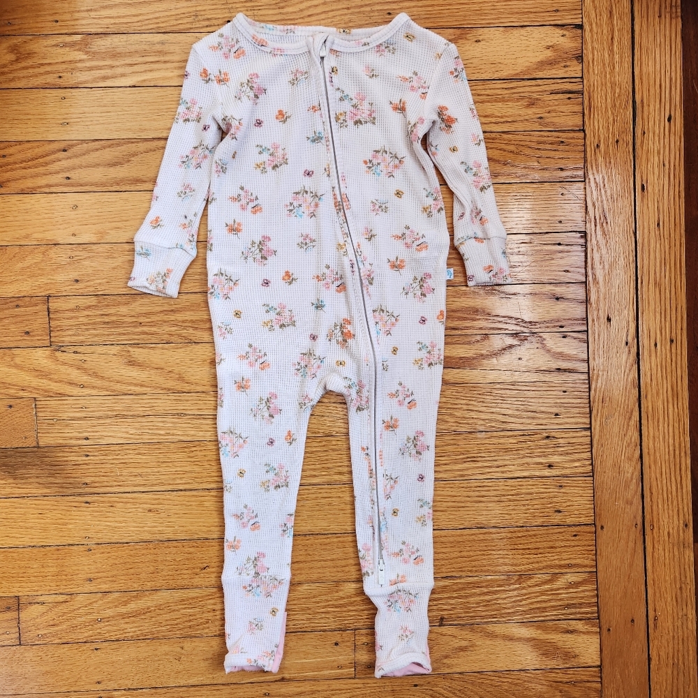 Posh Peanut convertible one piece floral 12-18 months baby girl
